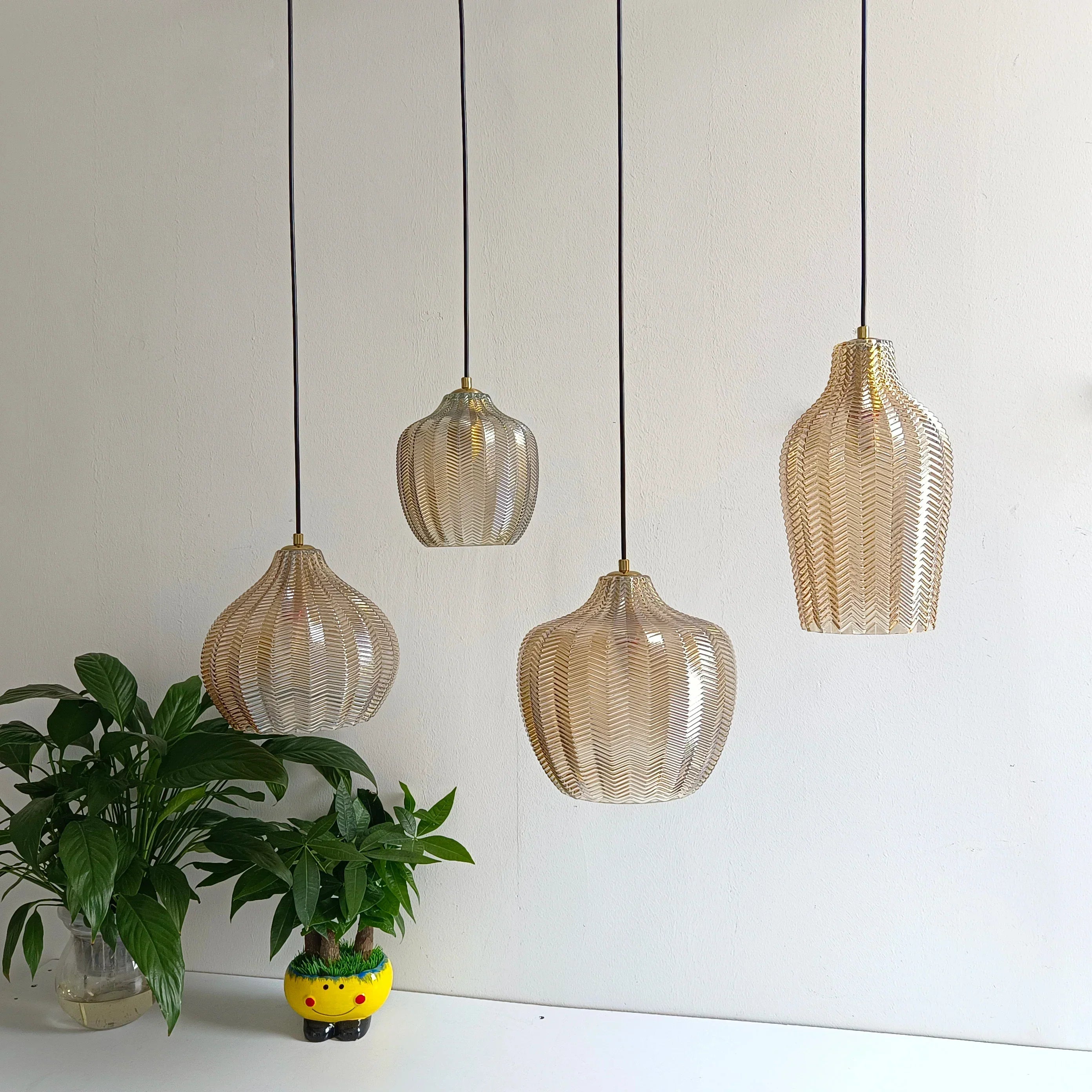 DecorBites™ Glass Pendant Lights: Nordic Style for Restaurant, Kitchen, Dining, Bedroom, Bedside lighting