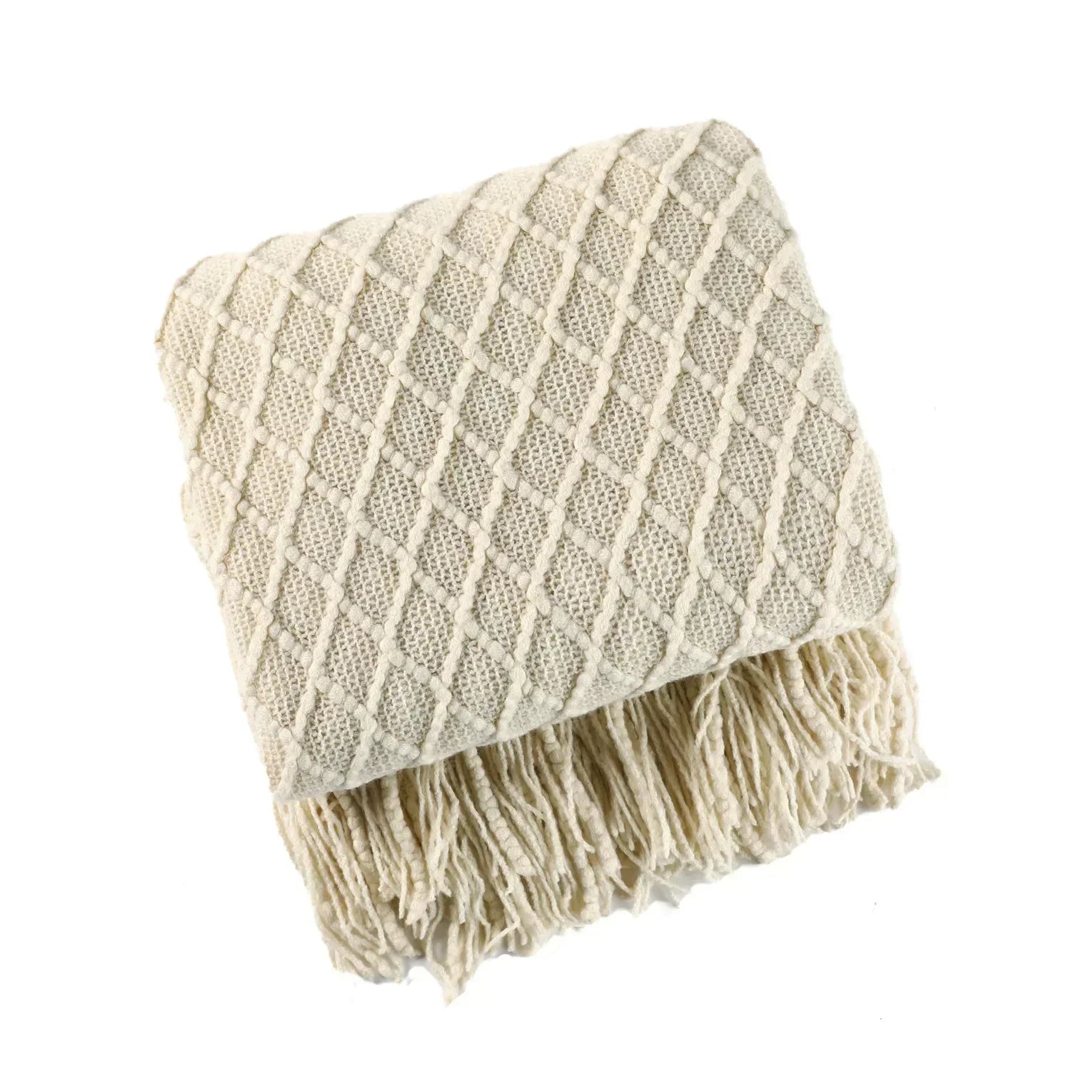 DecorBites™ Cozy Knitted Sofa Blanket - Winter Home Office Nap Comfort