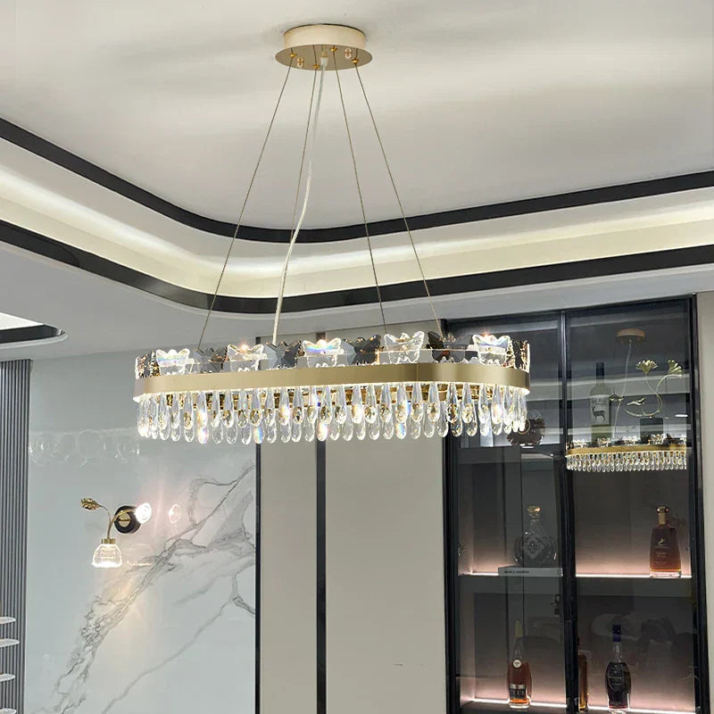 DecorBites™ Crystal Butterfly Living Room Lamp: Luxury Postmodern Dining Room Lighting