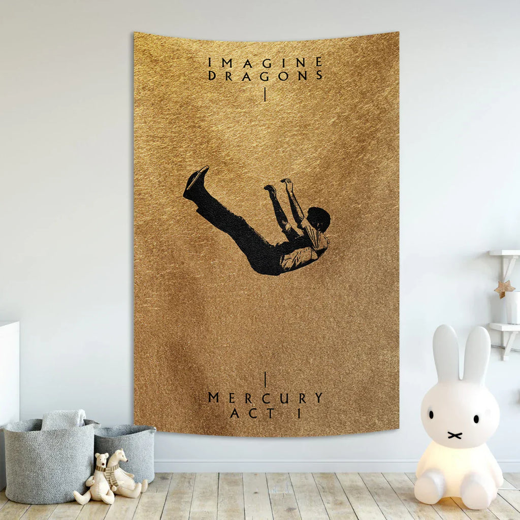 DecorBites™ Imagine Dragons Band Poster Tapestry Rock Singer Wall Art Banner Decoration
