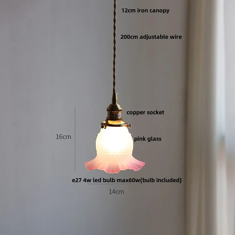 DecorBites™ Glass LED Pendant Lamp | Adjustable Nordic Hanging Light