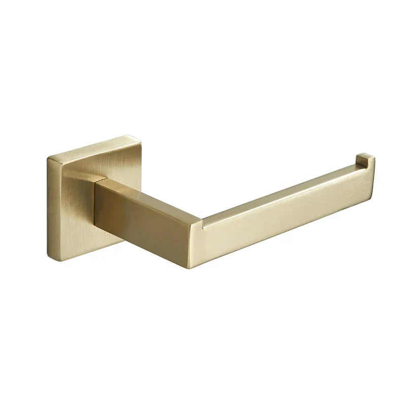 DecorBites™ Gold Square Paper Holder ملحق حمام