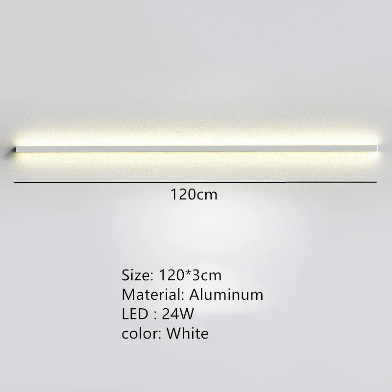 DecorBites™ LED Wall Lights Dimming Switch Black Gold White Metal Sconces Bedroom Aisle Lamp