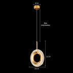 Nordic Ring LED Pendant Light in Iron, Aluminum & Acrylic