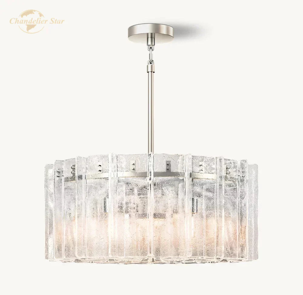 ثريا DecorBites™ Lattice Glass LED لغرفة النوم وغرفة الطعام - تركيبات إضاءة متدلية عصرية