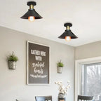 Black Vintage Metal Multi-Head Pendant Light