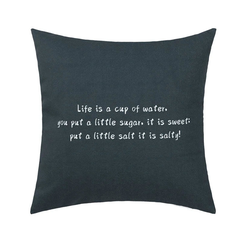 DecorBites™ Abstract Geometric Print Cotton Linen Pillow Cover Nordic Style Decor Pillowcase