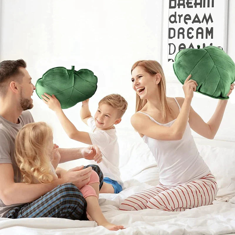 DecorBites™ 3D Leaf Throw Pillow | Soft Plush Toy Cushion for Home Car Bedroom