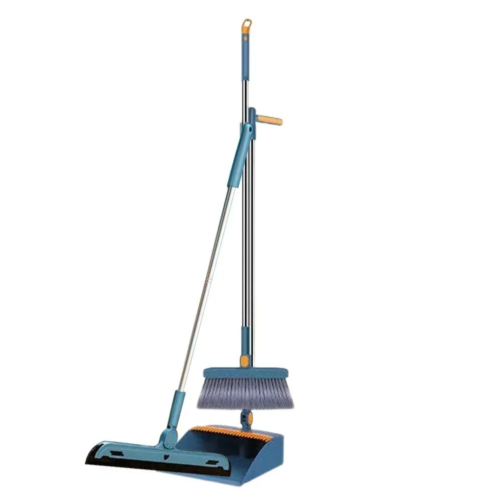 DecorBites™ Household Broom Scoop Set: Folding Dustpan, Broom & Shovel, Water Wiper, Pet Hair Grabber