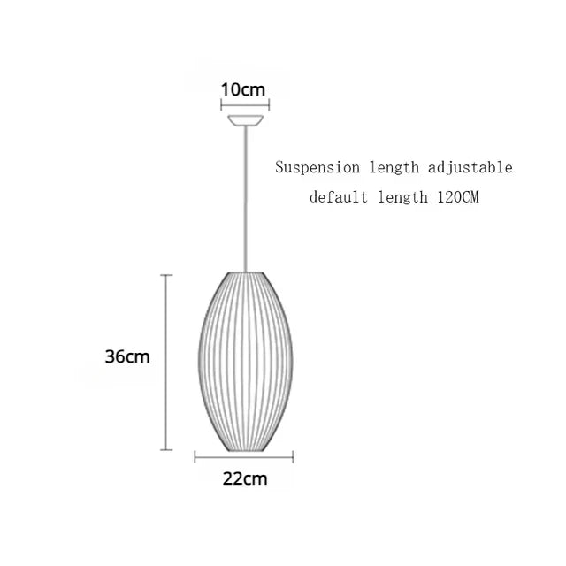 DecorBites™ Elegant Silk Designer Pendant Lamp for Home & Hospitality Lighting