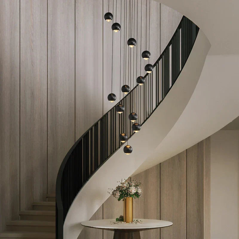 ثريا معدنية من Globe Lens من DecorBites™ لغرفة المعيشة والمطبخ وغرفة النوم والمقهى والسلالم والفيلا