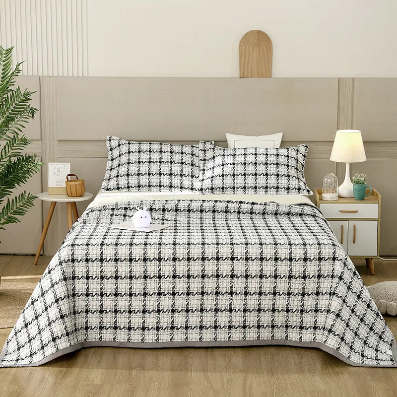 DecorBites™ Cotton Double Bedspread Set with Floral Design for Healthy Home Bed Decor