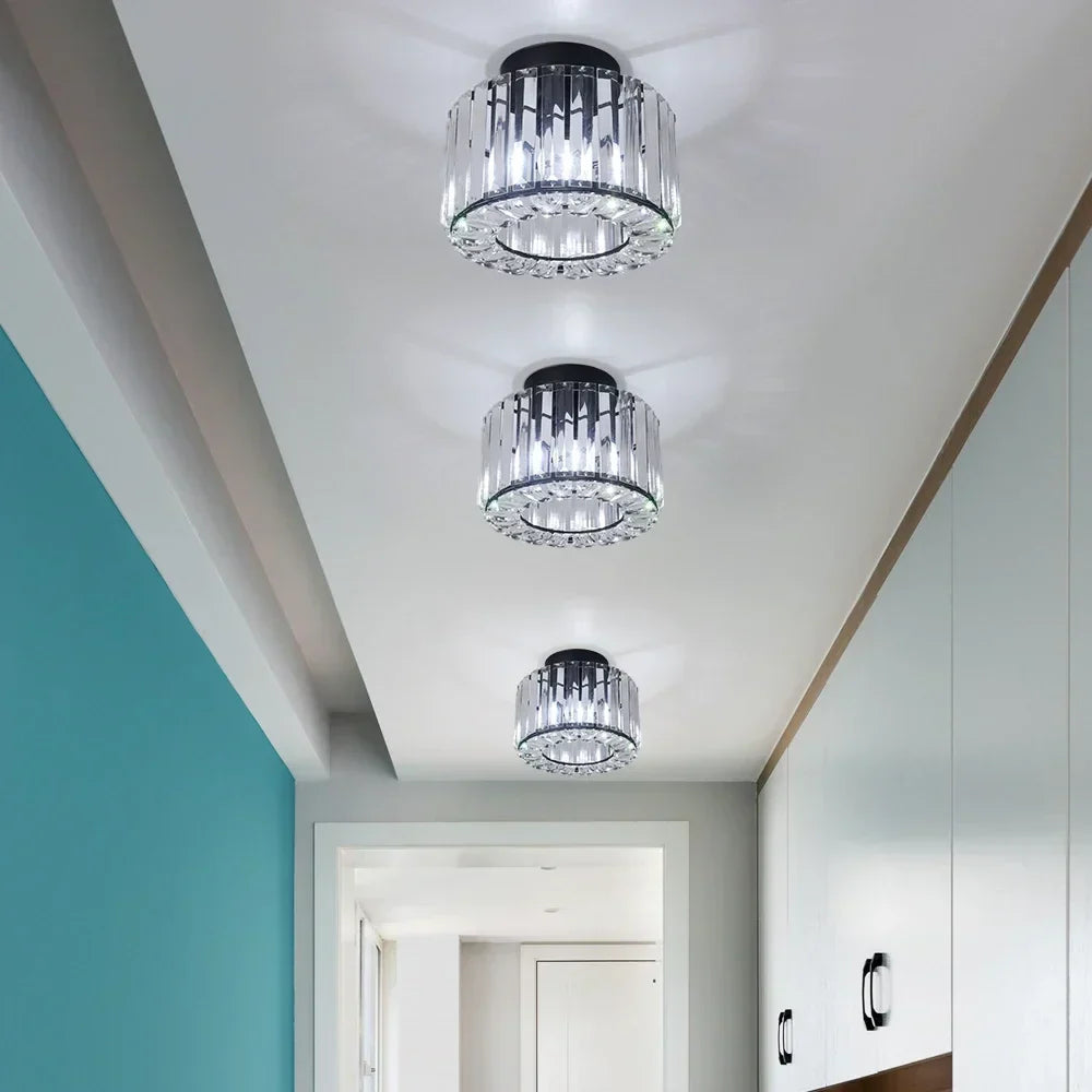 DecorBites™ ثريا زجاجية بإضاءة LED عصرية لغرفة المعيشة وغرفة الطعام