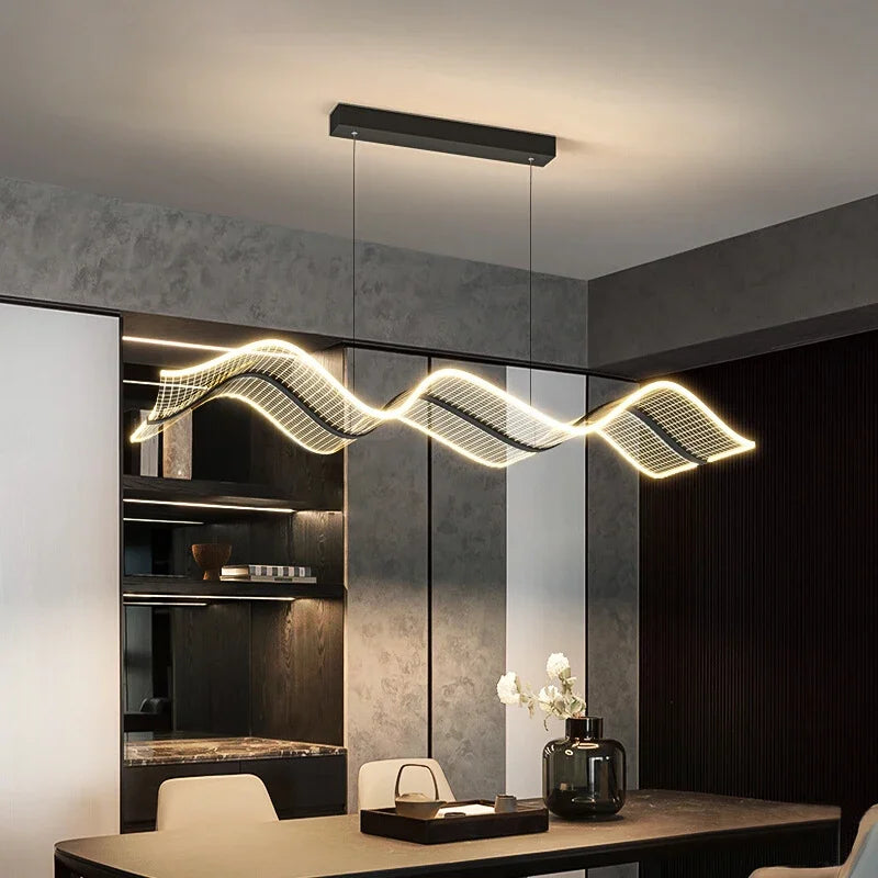 DecorBites™ مصباح معلق LED مموج لغرفة المعيشة وديكور المطبخ - مصابيح داخلية معلقة