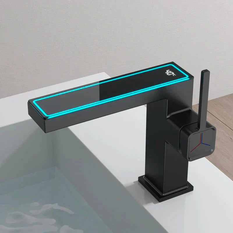 DecorBites™ Gun Grey Digital Display Basin Faucet