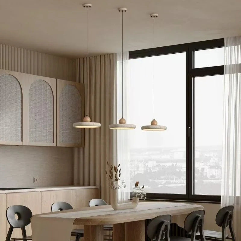 Nordic Travertine Stone Pendant Light