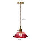 Vintage Flower Glass Pendant Light