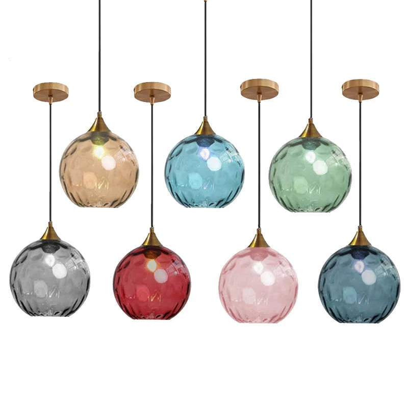 Nordic Ripple Glass Longline Pendant Light