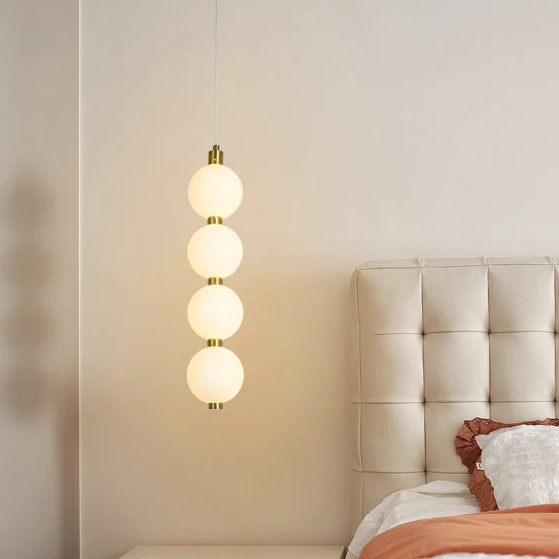 Nordic Gold 4-Globe Metal Pendant Light
