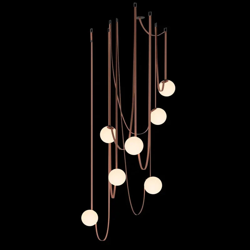 DecorBites™ ثريا غرفة المعيشة بتصميم وادي سابي دوبلكس مصباح سقف نورديك