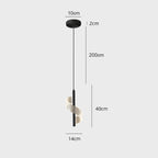 Modern Gold Pendant Light With Acrylic Shade