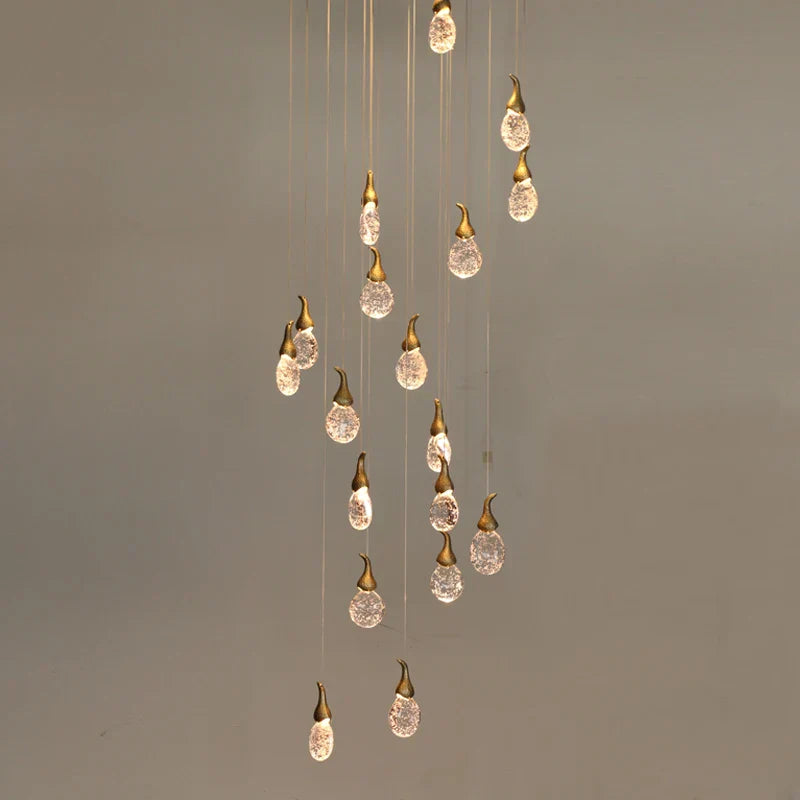 ثريا كريستال DecorBites™ على شكل يقطينة لغرفة المعيشة والمطعم