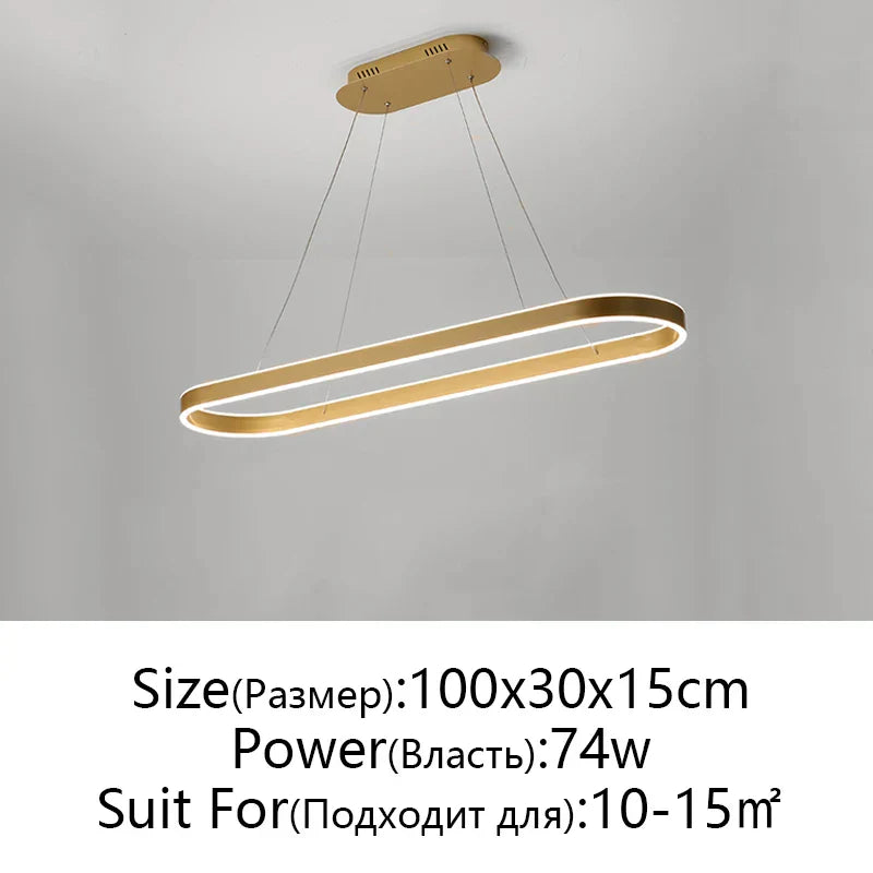 DecorBites™ ثريا سقف LED من الألومنيوم للمطبخ وغرفة المعيشة بتصميم عصري اسكندنافي