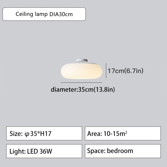 DecorBites™ Itka Pendant Lamp - Minimalist White Lamp Shade for Dining Table, Bedroom, Kitchen