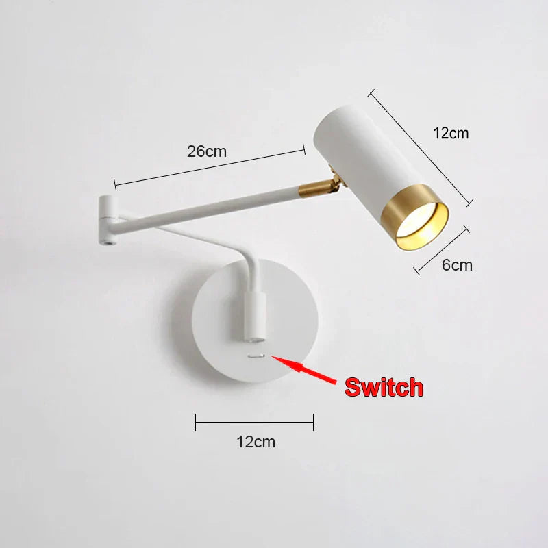 DecorBites™ Adjustable E27 LED Wall Lamp Sconces Indoor Lighting Home Decor Bedroom Fixture