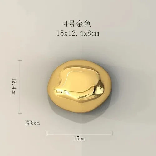 DecorBites™ 3D Stone Wall Ornaments: Room Aesthetics & Decoration - Plating Craft Stone Pendants