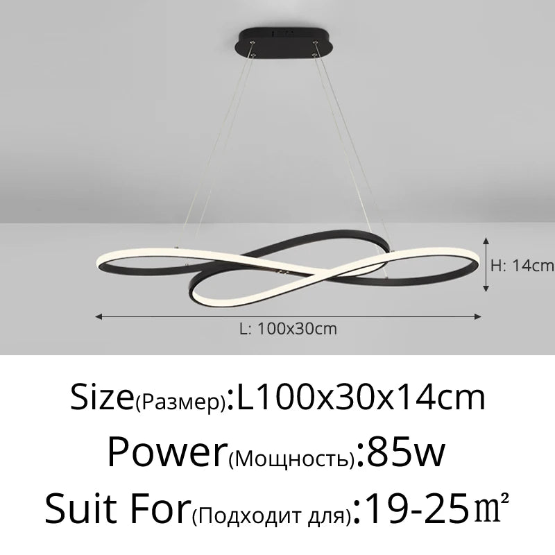 Nordic Minimalist Metal Pendant Light Chandelier