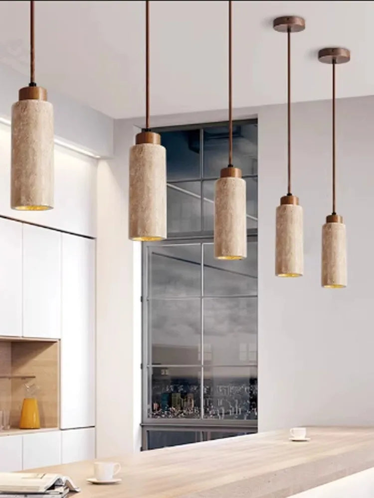 مصباح علاقي بتصميم كهف ياباني أصفر من DecorBites™ لغرفة النوم والمطعم والبار