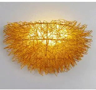 DecorBites™ مصباح جداري عش الطيور الذهبي LED ديكور منزلي حديث إضاءة جدارية