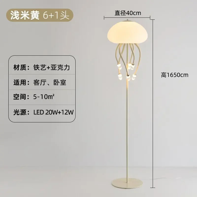 DecorBites™ مصباح قنديل البحر Kawaii LED لديكور وإضاءة غرفة النوم