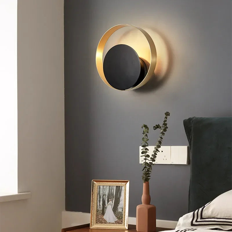 DecorBites™ Glass Ball G4 Round Ring Wall Lamp - Nordic Sconces for Modern Indoor Lighting