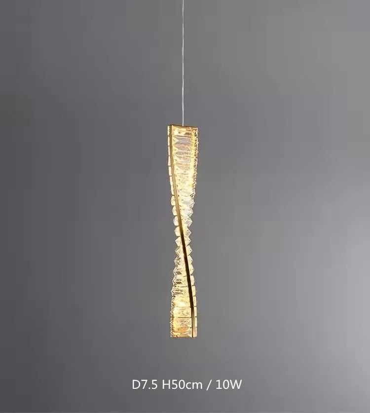 DecorBites™ Gold Steel LED Pendant Lights - Luxury Dimmable Suspend Lamp