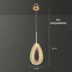 Modern Crystal Butterfly Pendant Light