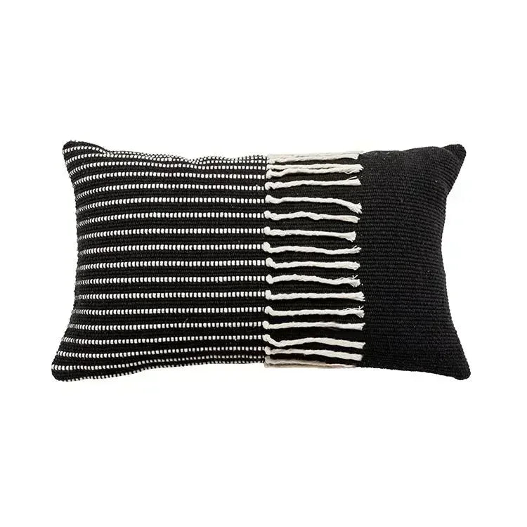 DecorBites™ Geometric Tufted Tassel Cushion Cover 30x50cm/45x45cm