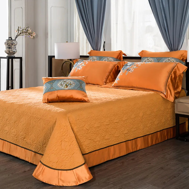 DecorBites™ 200S Embroidery Egyptian Cotton Bedding Set - Queen King Linens