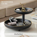 DecorBites™ Double-Layer Coffee Table Tray: Stylish Storage Box for Cosmetics, Keys, and Decor