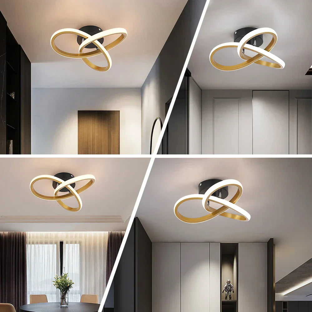 DecorBites™ Acrylic LED Chandelier Pendant Light Minimalist Ceiling Lamp for Modern Decor