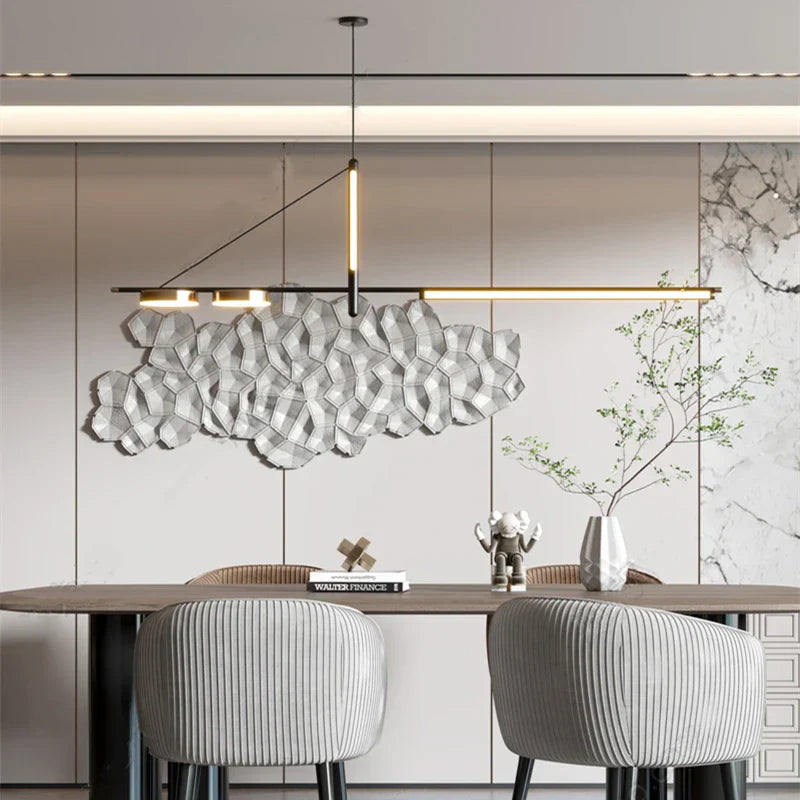 DecorBites™ Black Chandelier Modern Simplicity Pendant Lights for Living Dining Kitchen Tables