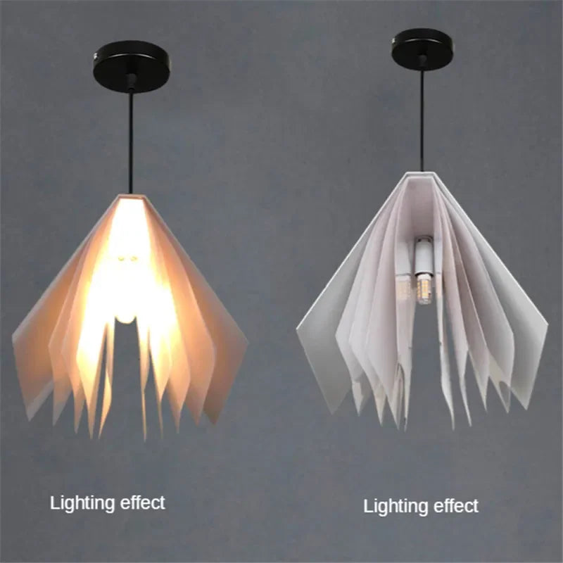 DecorBites™ Book Pendant Lamp: LED Nordic Design for Living Room, Bedroom, and Children Room.