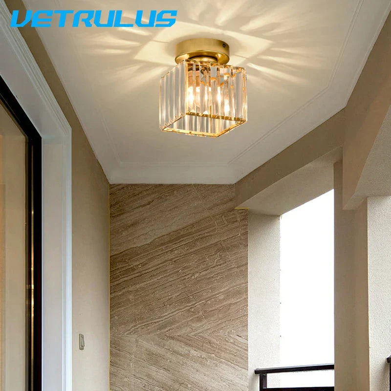 ثريا سقف كريستال LED من DecorBites™ لغرفة النوم وغرفة المعيشة وغرفة الطعام