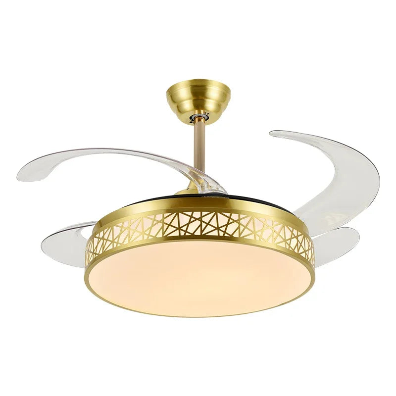 مروحة سقف DecorBites™ مزودة بمصابيح LED وجهاز تحكم عن بعد، أغطية مراوح مصنع بالجملة