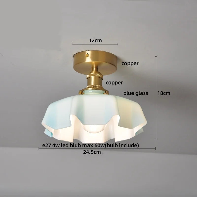 DecorBites™ Clear Glass LED Ceiling Lamp Copper Socket Modern Nordic Style Lighting