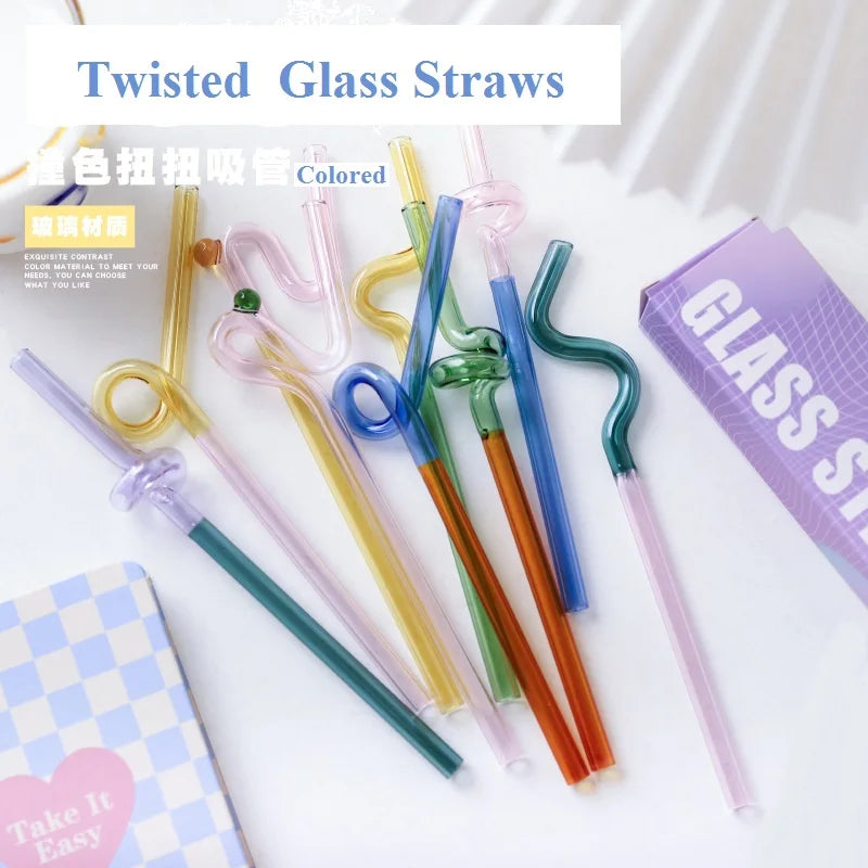 DecorBites™ Glass Flower Handle Stir Bar لأكواب القهوة والمشروبات المختلطة وحفلات المنزل