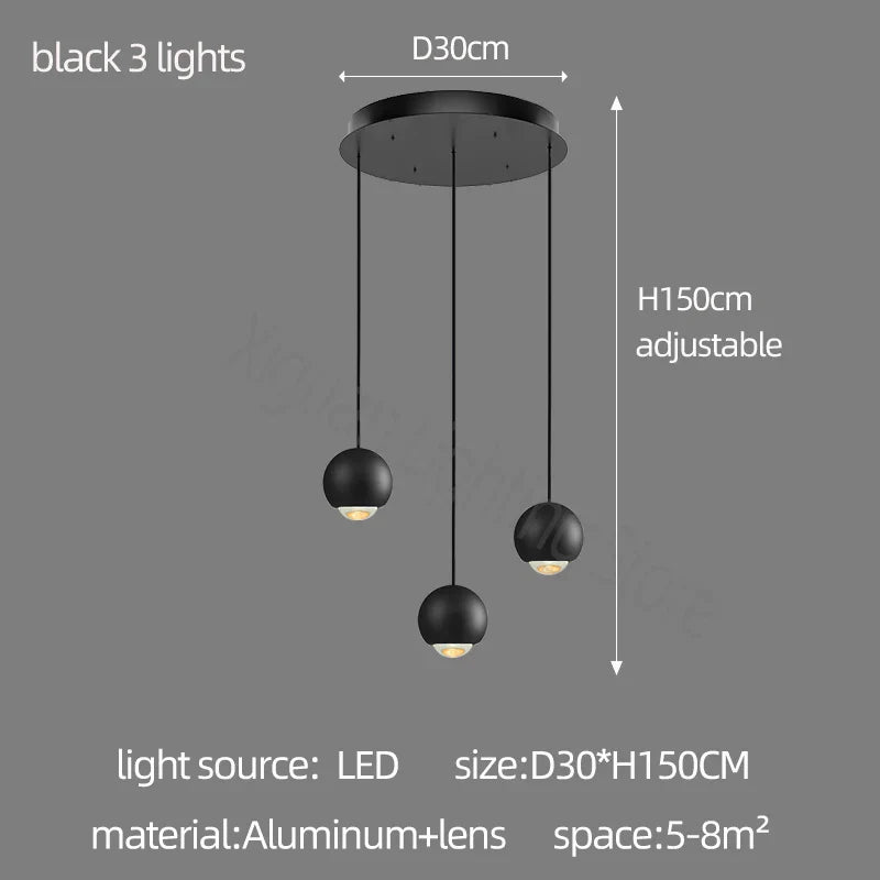 ثريا معدنية من Globe Lens من DecorBites™ لغرفة المعيشة والمطبخ وغرفة النوم والمقهى والسلالم والفيلا