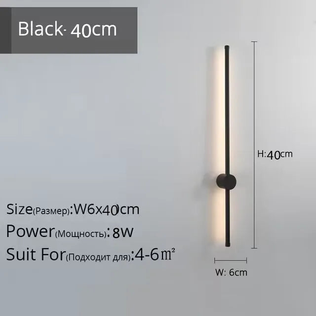 DecorBites™ LED Strip Wall Lamp for Creative Staircase Aisle Background Wall Lights