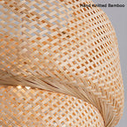 Handwoven Bamboo Pendant Light in Japanese Style